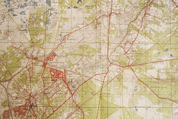 Large WWII German map of Belgium, Reckheim