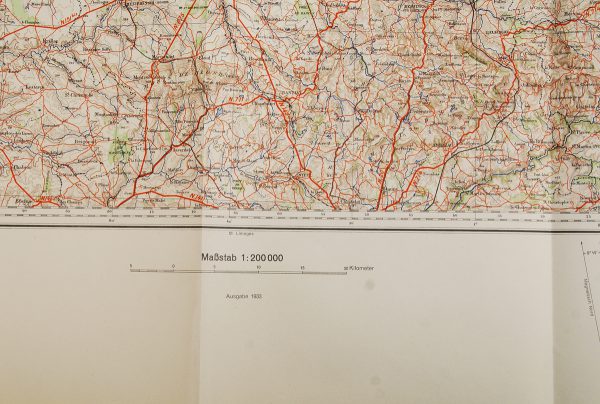 WWII German Map Poitiers, France