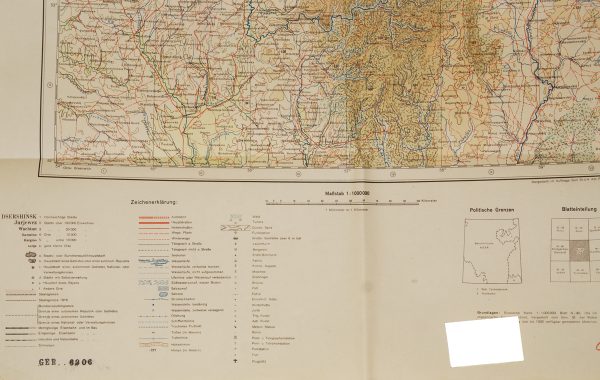 WWII German Russian Front Map - Ufa