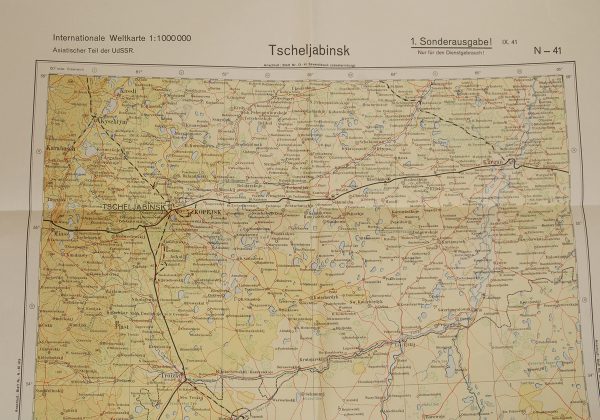 German Russian Front Map - Tscheljabinsk