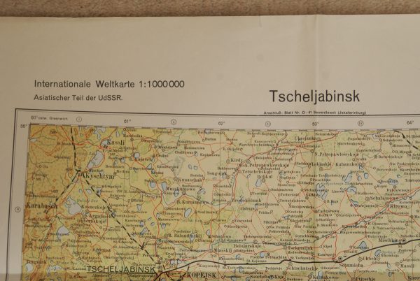 German Russian Front Map - Tscheljabinsk