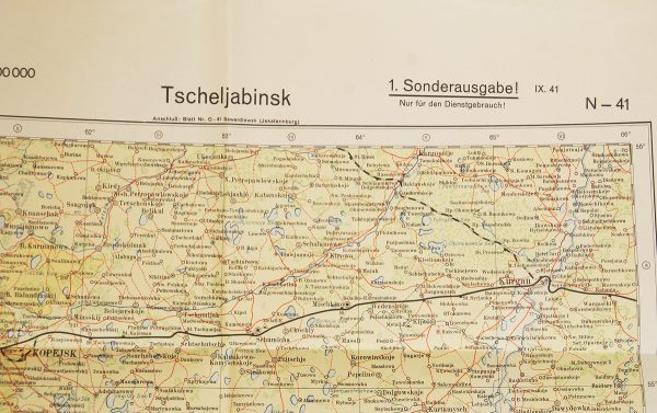 German Russian Front Map - Tscheljabinsk