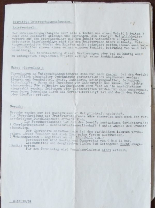 Rare WWII Gestapo documents