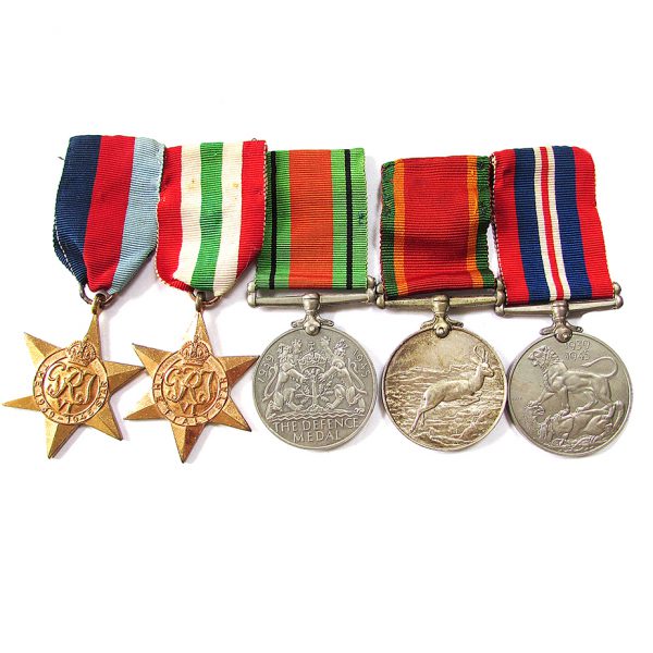 WWII Medals - SA 6th Armoured Div