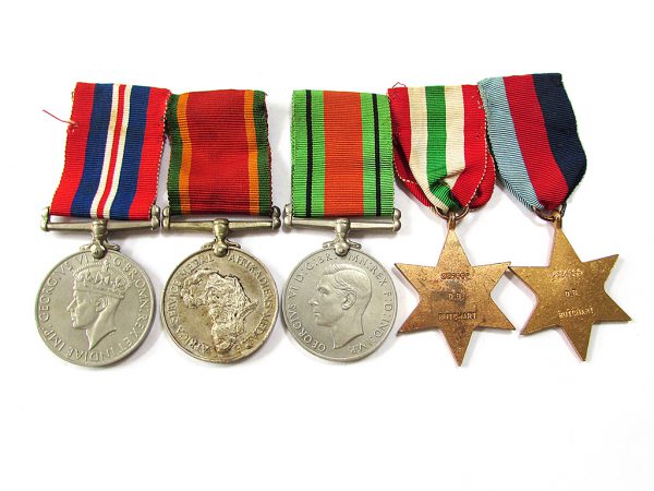 WWII Medals - SA 6th Armoured Div