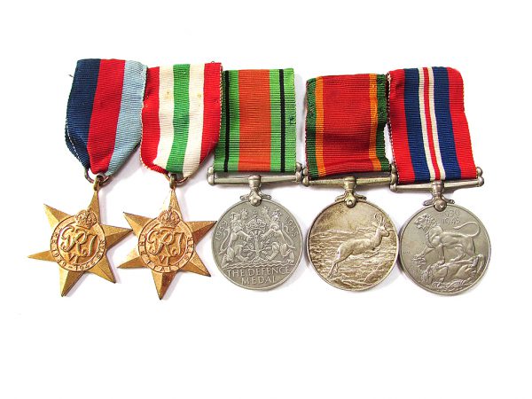 WWII Medals - SA 6th Armoured Div