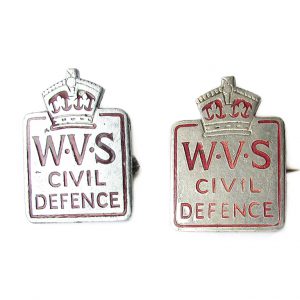 WWII British Civil Defence WVS Badges