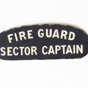 WWII British Fire Guard Sector Captain Badge