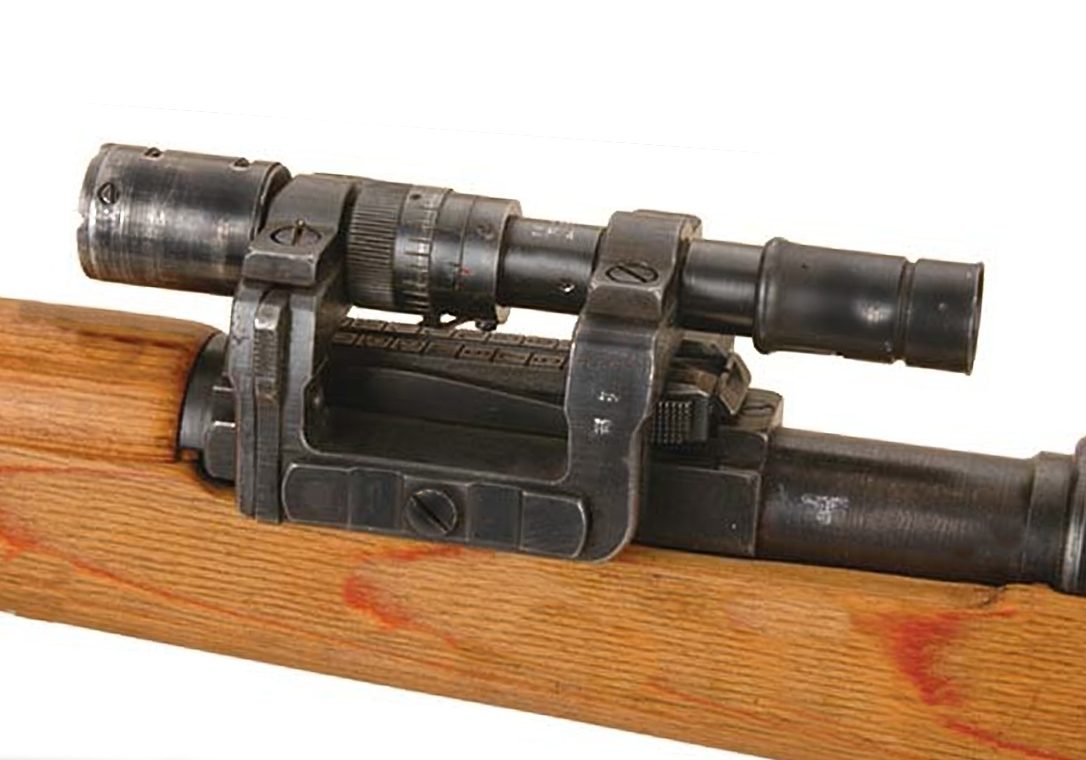 ZF41 attached to the rail on the side of a K98