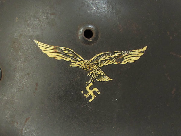WWII German M35 Luftwaffe DD helmet
