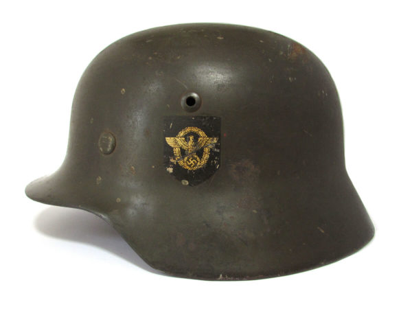 WWII German M35 DD Police Helmet