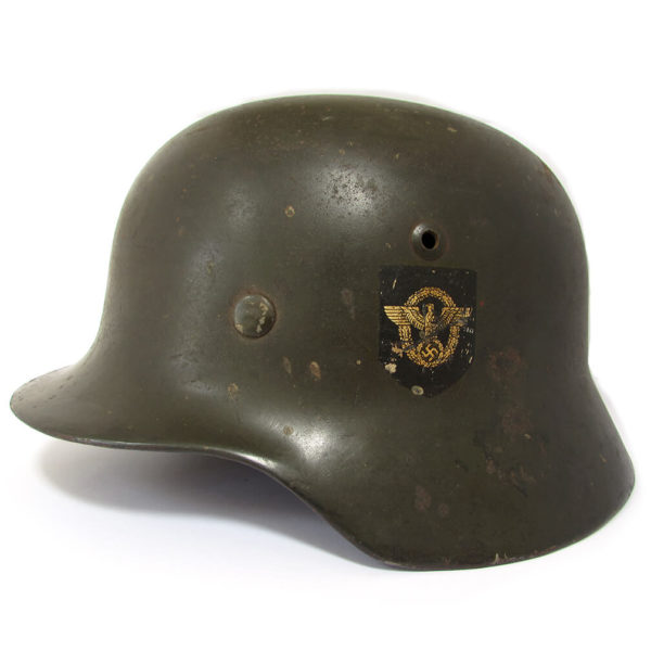 WWII German M35 DD Police Helmet