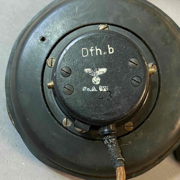 WWII Panzer/Armored Vehicle Headphones – Model “Dfh.b” (SABA, 1943)