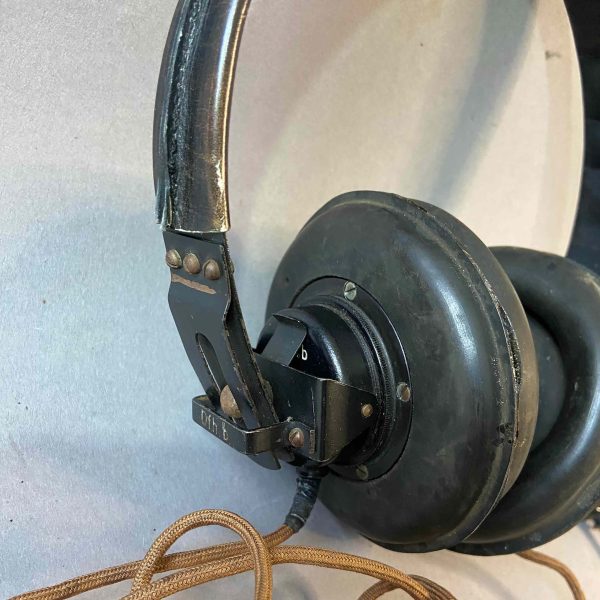 WWII Panzer/Armored Vehicle Headphones – Model “Dfh.b” (SABA, 1943)