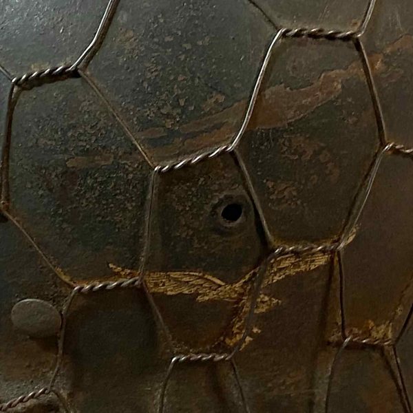 M42 Luftwaffe SD helmet with chicken wire from collection of John Burnett